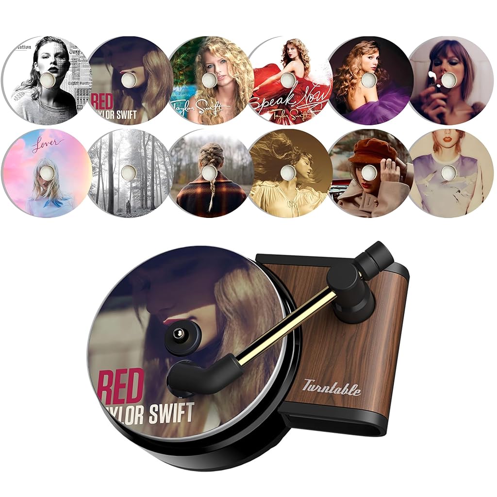 STHIRA Car Air Freshener Air Vent Car Air Fresheners Vinyl Record Player Car Air Freshener with 9pcs Air Freshener Sheet Vintgae Creative Air Freshener Car Interior Decoration Gift for Friends STHIRA Car Air Freshener Air Vent Car Air Fresheners Vinyl Record Player Car Air Freshener with 9pcs Air Freshener Sheet Vintgae Creative Air Freshener Car Interior Decoration Gift for Friends